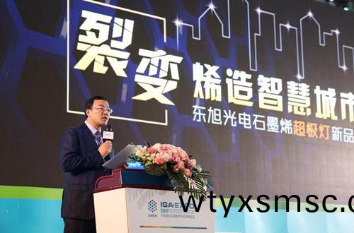 全毬(qiu)石墨烯(xi)創新大會(hui)東旭光(guang)電點亮“超極(ji)燈”
